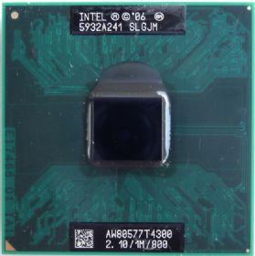 SLGJM    Intel Pentium T4300 (1M Cache, 2.10 GHz, 800 MHz FSB) Penryn. 